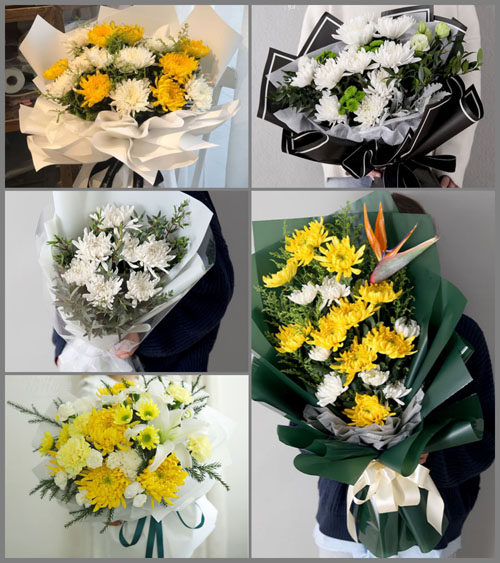 浙江省绍兴越城区灵芝镇西蚌潭村白事花束代送